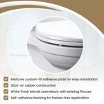 Gadgetime USA Toilet Seat Bumper Kit - Toilet Seat Risers & Toilet Cover Bumpers... - Image 4