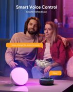 Hifree Smart Table Lamp, Dimmable Desk Lamp with App/Voice Control, LED RGB Colo... - Image 3