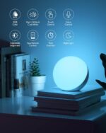 Hifree Smart Table Lamp, Dimmable Desk Lamp with App/Voice Control, LED RGB Colo... - Image 7