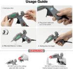 SHJADE Mini Hot Glue Gun Kit with 30 Glue Sticks - Fast Preheating Hot Melt Gun,... - Image 3