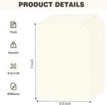 Cream Cardstock 8.5 X 11, 40 Sheets Card Stock, 75lb/ 200gsm Copy Paper, Cardsto... - Image 3