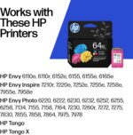 HP 64XL Tri-Color High-Yield Ink Cartridge Printers | Works with Printer Series:... - Image 3