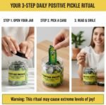 DEARMINE 60 Positive Pickle Cards Jar, Graduation Gifts, Mothers Day Birthday Gi... - Image 4