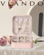 VLANDO Travel Jewelry Case - Bridesmaid Gifts for Women - Small Travel Jewelry B... - Image 3