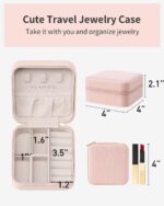 VLANDO Travel Jewelry Case - Bridesmaid Gifts for Women - Small Travel Jewelry B... - Image 6