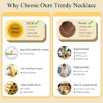 CHESKY Layered Necklaces for Women, 14K Gold Plated Chain Necklace Women Trendy ... - Image 5