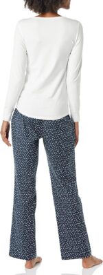 Amazon Essentials Women's Lightweight Flannel Pajama Pant and Long-Sleeve T-Shir... - Image 3