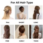 8 Pack Flat Hair Clips for Women,Matte No Crease Flat Claw Clips, Large Strong H... - Image 6