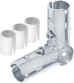 12 Sets 90 Degree 3 Way Cross Pipe Connector Clamps, Fits 1/2" EMT Conduit with ... - Image 6