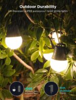 Govee Smart Outdoor String Lights 2, 144ft Outdoor Lights with Dimmable Warm Whi... - Image 5