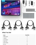 Govee Smart Outdoor String Lights 2, 144ft Outdoor Lights with Dimmable Warm Whi... - Image 10