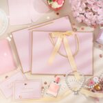 woric Pink Gift Bags with Handles, 14" Medium Gift Bags with Tissue Paper, 2 Pcs... - Image 8