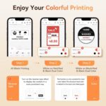 NIIMBOT 3 Roll Labels Only for B1 Pro/B2 Pro/B21 Pro Label Maker, Grayscale and ... - Image 7