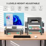 WALI Computer Monitor Stand with Storage, Desk Organizer with Drawer and Pen Hol... - Image 3