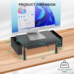 WALI Computer Monitor Stand with Storage, Desk Organizer with Drawer and Pen Hol... - Image 8