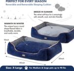 GRANDTIES Fluffy Dog Beds for Small Medium Large Dogs & Cats, Machine Washable D... - Image 4