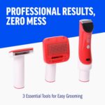 ChomChom Roller Dog Vacuum for Shedding Grooming – Dog Grooming Kit with Dog Bru... - Image 5