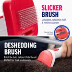 ChomChom Roller Dog Vacuum for Shedding Grooming – Dog Grooming Kit with Dog Bru... - Image 8