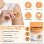 Stress Down Patches - Stress & Anxiety Relief, Cortisol Level Support for Women ... - Image 9