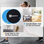 A AZURELIFE Exercise Core Sliders, Dual Sided Exercise Gliding Discs Use on Carp... - Image 3