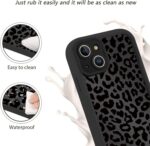 Cute Cheetah Print Phone Case for iPhone 14 Case 6.1", Aesthetic Luxury Black Le... - Image 8