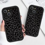 Cute Cheetah Print Phone Case for iPhone 14 Case 6.1", Aesthetic Luxury Black Le... - Image 9