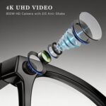EarlySincere AI Smart Glasses with 4K Camera & ChatGPT, Photochromic Transition ... - Image 3