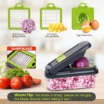 Yusshn Vegetable Chopper,12-in-1 Multifunctional Food Chopper,Professional Onion... - Image 4