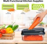 Yusshn Vegetable Chopper,12-in-1 Multifunctional Food Chopper,Professional Onion... - Image 5