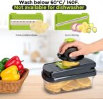 Yusshn Vegetable Chopper,12-in-1 Multifunctional Food Chopper,Professional Onion... - Image 6