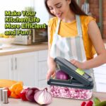 Yusshn Vegetable Chopper,12-in-1 Multifunctional Food Chopper,Professional Onion... - Image 8