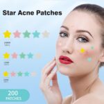 QUSTERE Pimple Patches for Face, Hydrocolloid Acne Patches, Cute Star Zit Covers... - Image 3