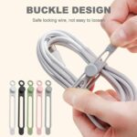 Data Cable Organizer, 2026 Upgrade Silicone Headphone Organizers, Silicone Cable... - Image 4