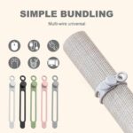 Data Cable Organizer, 2026 Upgrade Silicone Headphone Organizers, Silicone Cable... - Image 6