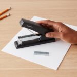 Amazon Basics Office Stapler with 1000 Staples, 25 Sheet Capacity, Non-Slip, Bla... - Image 7