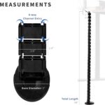VIVO Under Desk Vertebrae Cable Management Kit, Adjustable Quad Entry Flexible C... - Image 3