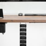 VIVO Under Desk Vertebrae Cable Management Kit, Adjustable Quad Entry Flexible C... - Image 5