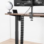 VIVO Under Desk Vertebrae Cable Management Kit, Adjustable Quad Entry Flexible C... - Image 6