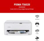 Canon PIXMA TS6520 Wireless Color Inkjet Printer Duplex Printing, White – Home P... - Image 3