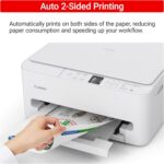 Canon PIXMA TS6520 Wireless Color Inkjet Printer Duplex Printing, White – Home P... - Image 8