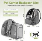 Cawypety Expandable Cat Backpack,Cat Bubble Backpack Carrier for Carrying Cats, ... - Image 3
