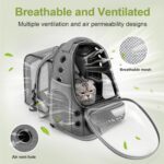 Cawypety Expandable Cat Backpack,Cat Bubble Backpack Carrier for Carrying Cats, ... - Image 4