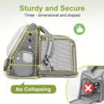 Cawypety Expandable Cat Backpack,Cat Bubble Backpack Carrier for Carrying Cats, ... - Image 5