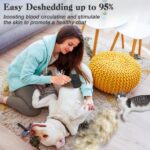 Dipoo Self Cleaning Shedding Brush - Skin Friendly Grooming Tool for Dogs, Cats,... - Image 6