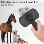 Dipoo Self Cleaning Shedding Brush - Skin Friendly Grooming Tool for Dogs, Cats,... - Image 7