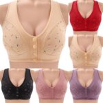 Daisy Bras for Older Women Front Closure Convenient Everyday Bras Mid Buttons Co... - Image 3