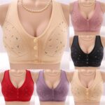 Daisy Bras for Older Women Front Closure Convenient Everyday Bras Mid Buttons Co... - Image 7