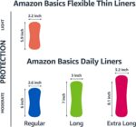 Amazon Basics Daily Pantiliner, Long Length, Feminine Pads for Women, Unscented,... - Image 4