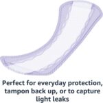 Amazon Basics Daily Pantiliner, Long Length, Feminine Pads for Women, Unscented,... - Image 6