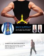 NonEcho Men Sauna Vest Hot Sweat Waist Trainer Corset Neoprene Tank Top Shapewea... - Image 5
